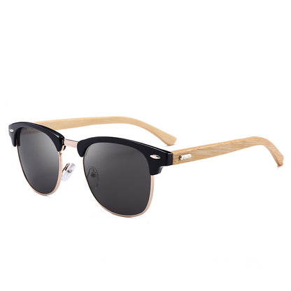 New fashion sunglasses men's classic bamboo legs bamboo glasses sunglasses sunglasses driving mirror