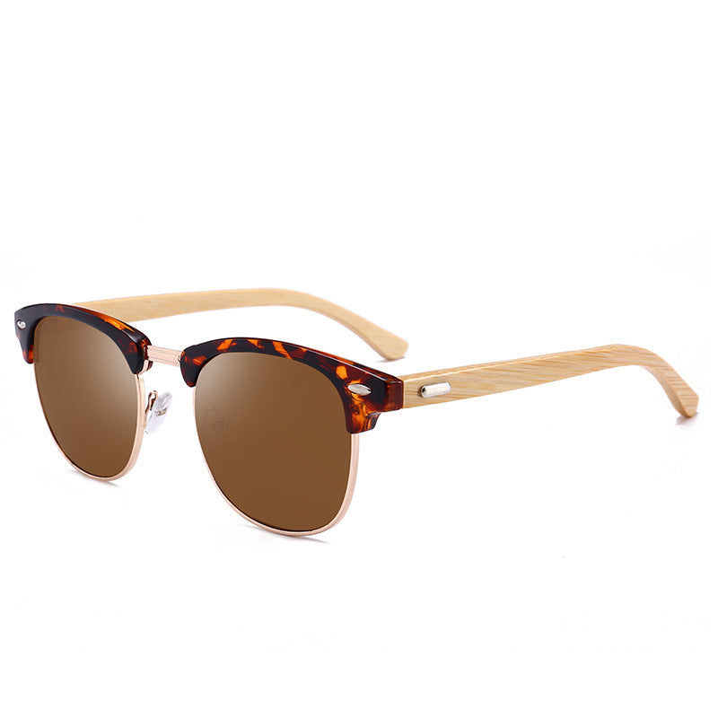 New fashion sunglasses men's classic bamboo legs bamboo glasses sunglasses sunglasses driving mirror