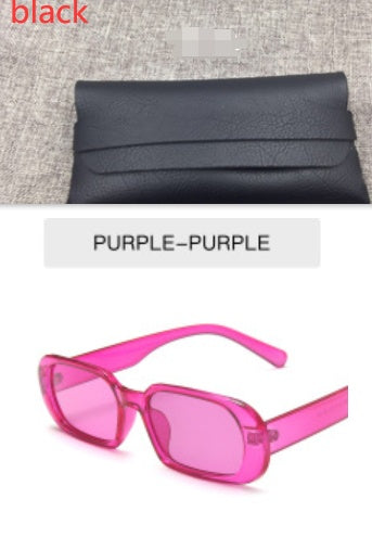 Retro Small Frame Sunglasses Female Candy Color Colorful Fashion Sunglasses