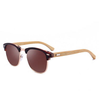 New fashion sunglasses men's classic bamboo legs bamboo glasses sunglasses sunglasses driving mirror