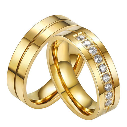 Stainless Steel Accessories Fashion 18K Ring For Women