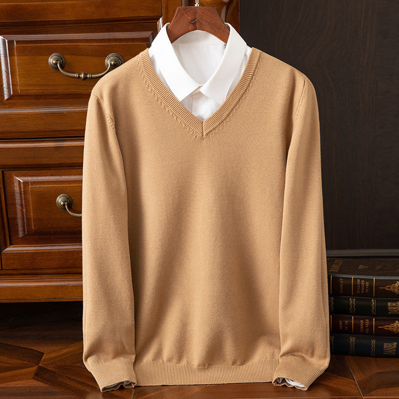 New Men's V-neck Sweater Fashion