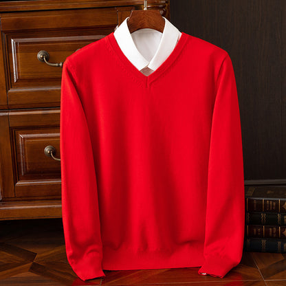 New Men's V-neck Sweater Fashion