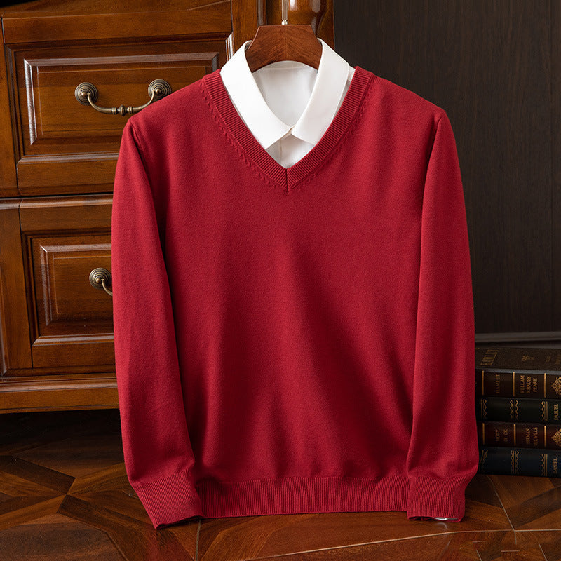 New Men's V-neck Sweater Fashion