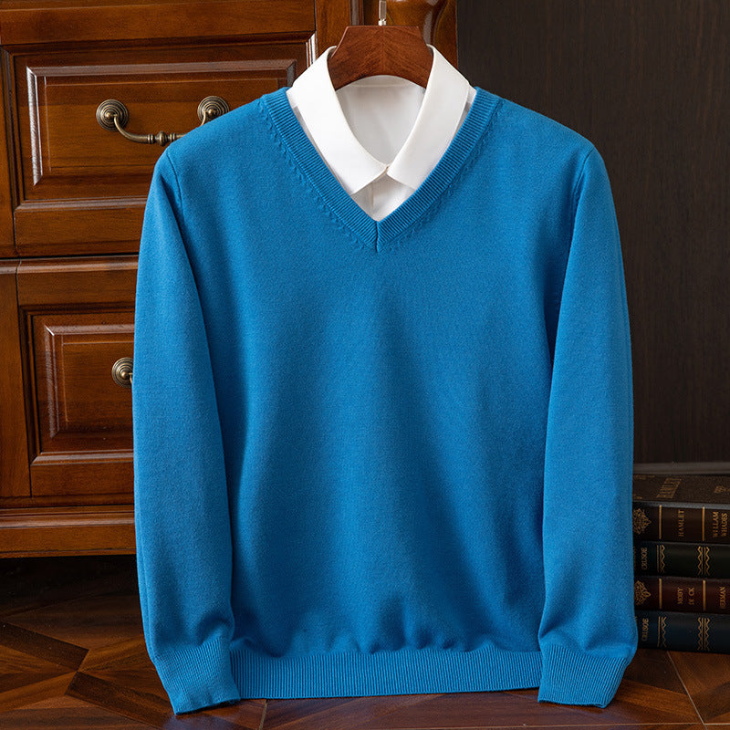 New Men's V-neck Sweater Fashion