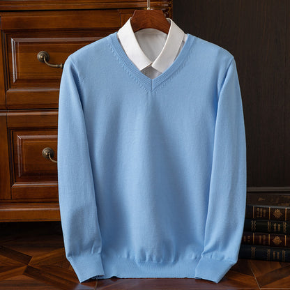 New Men's V-neck Sweater Fashion