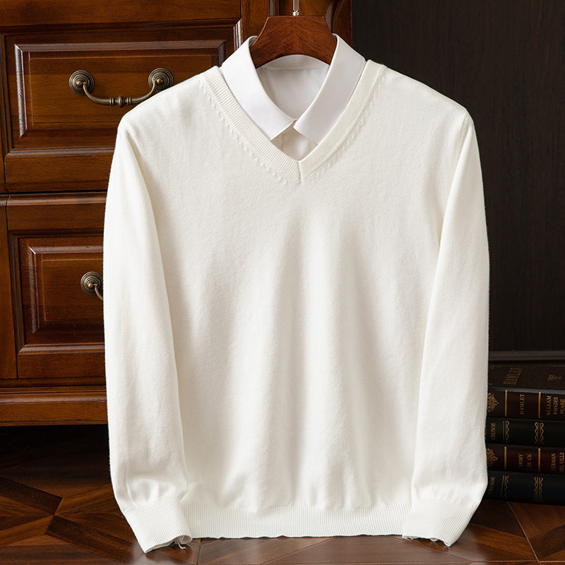 New Men's V-neck Sweater Fashion