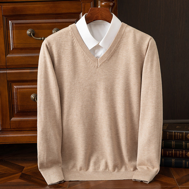 New Men's V-neck Sweater Fashion