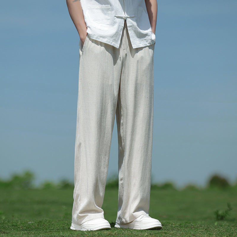 Loose Straight Men's Casual Trousers Spring And Summer