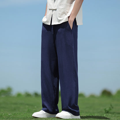 Loose Straight Men's Casual Trousers Spring And Summer