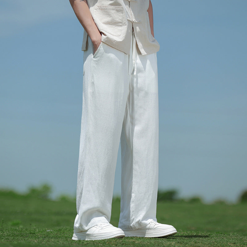 Loose Straight Men's Casual Trousers Spring And Summer