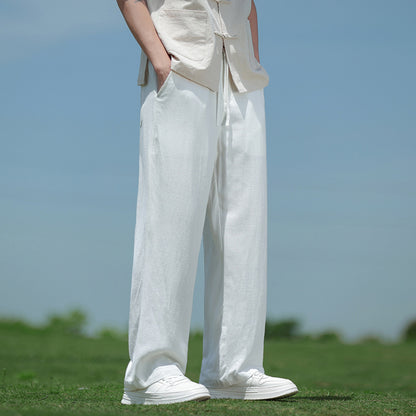 Loose Straight Men's Casual Trousers Spring And Summer