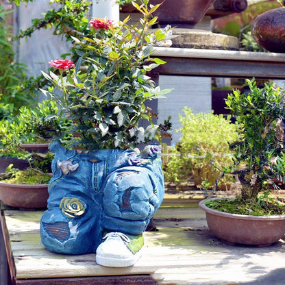 Garden Art Jeans Garden Decoration Flower Pot