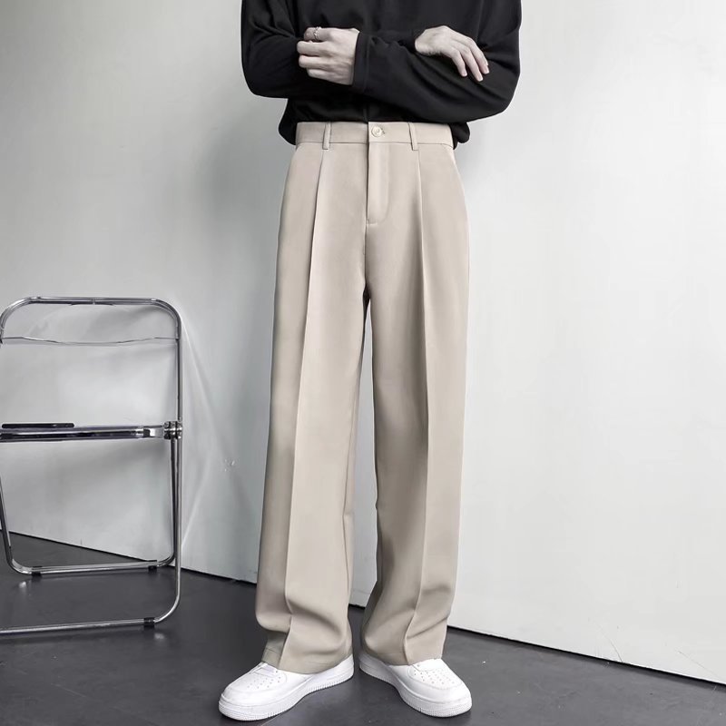 Men's Casual Loose Pants Soft Pleat