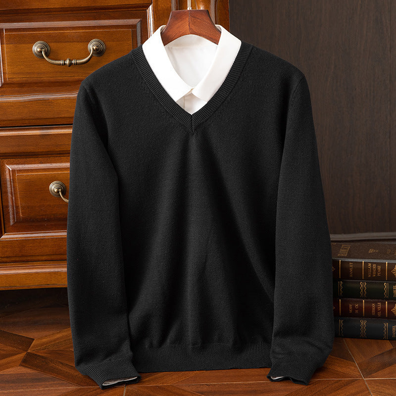 New Men's V-neck Sweater Fashion