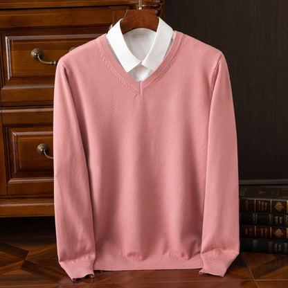 New Men's V-neck Sweater Fashion